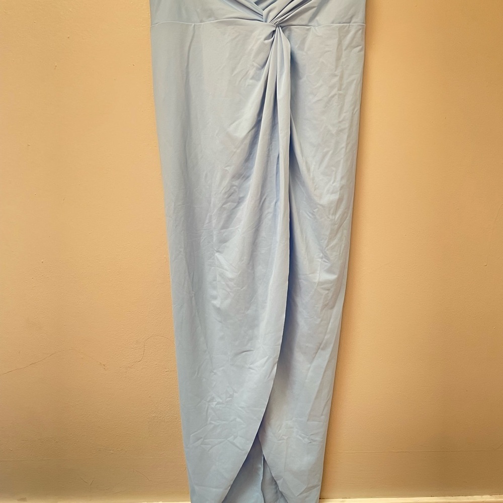 SKIMS Recycled Sarong Skirt Cover up Blue XL - Picture 3 of 9